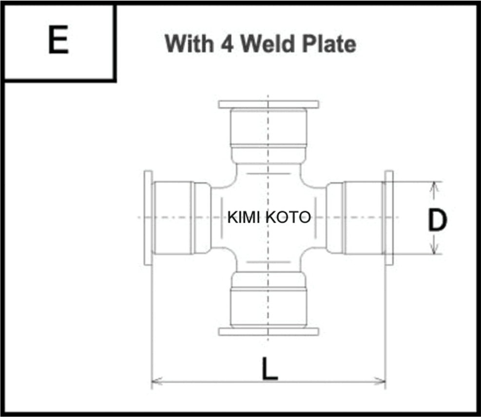 With 4 Weld Plate(E)
